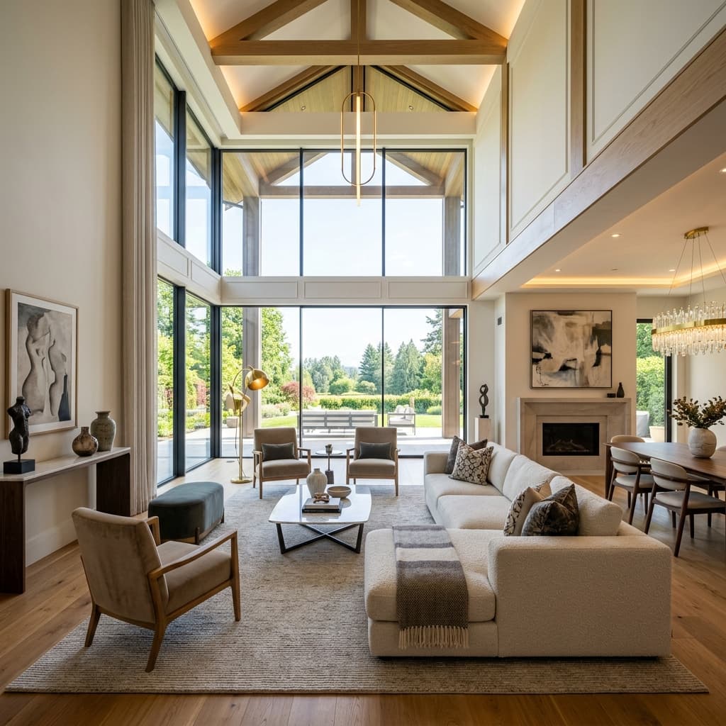 Luxury living room interior